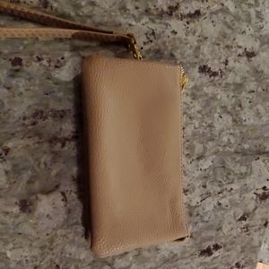Camel colored Wristlet